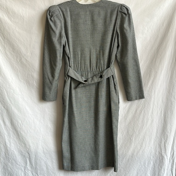 Vintage Sunshine Starshine houndstooth dress, size 10 - Picture 4 of 10